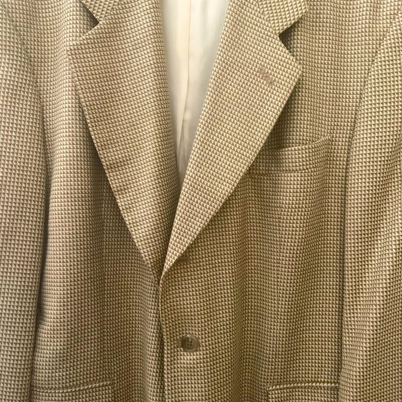 Men’s Cream Colored Blazer Size 40S - Picture 2 of 4